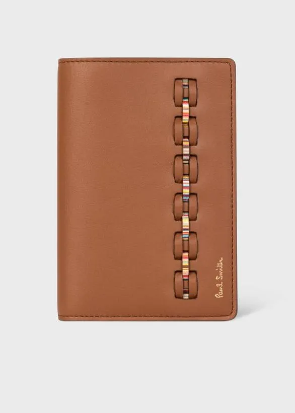 Paul Smith Wallets Woven Front Calf Leather Passport Cover Wallet Brown 8211 Mens Paul Smith Wallets Woven Front Calf Leather Passport Cover Wallet Brown 8211 Mens