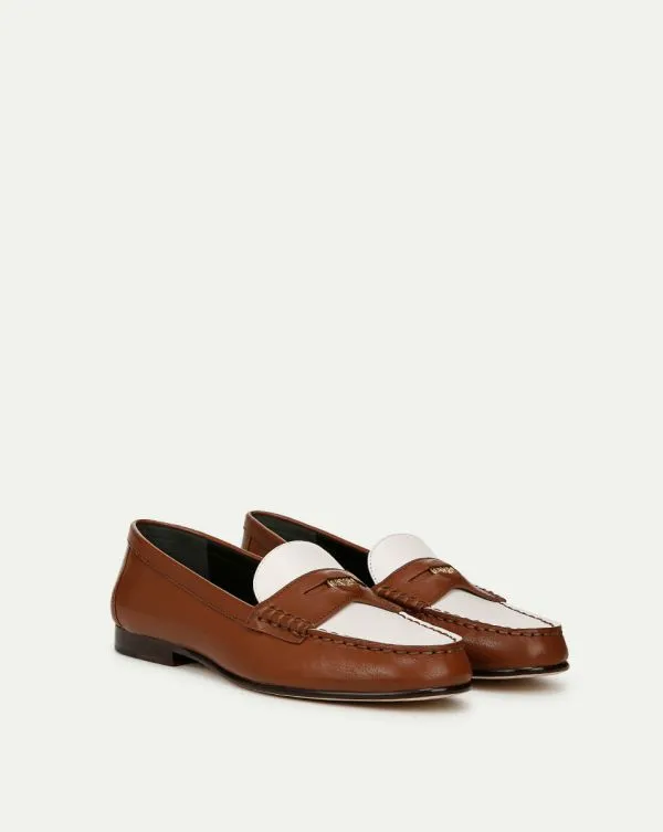 Penny Leather Loafer Caramelandlily Women Veronica Beard Shoes Penny Leather Loafer Caramelandlily Women Veronica Beard Shoes