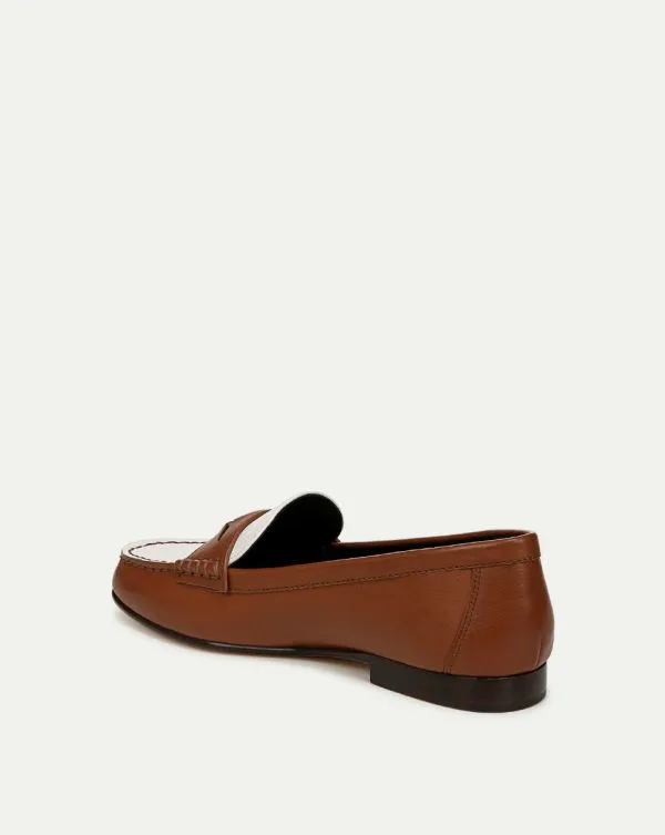 Penny Leather Loafer Caramelandlily Women Veronica Beard Shoes Penny Leather Loafer Caramelandlily Women Veronica Beard Shoes