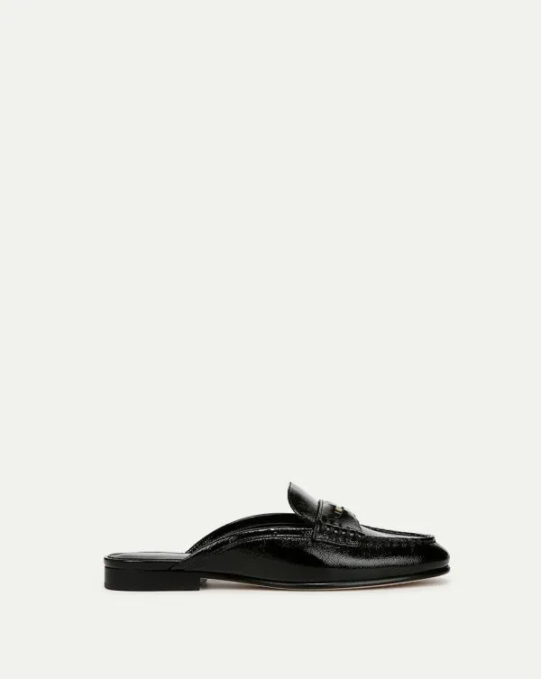 Penny Leather Mule Black Women Veronica Beard Shoes