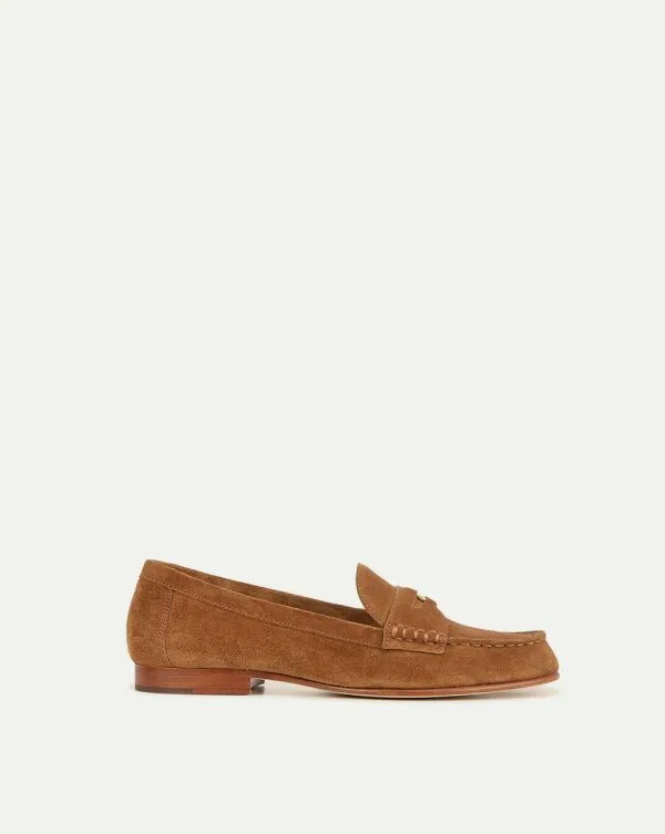 Penny Suede Loafer Hazelwood Women Veronica Beard Shoes
