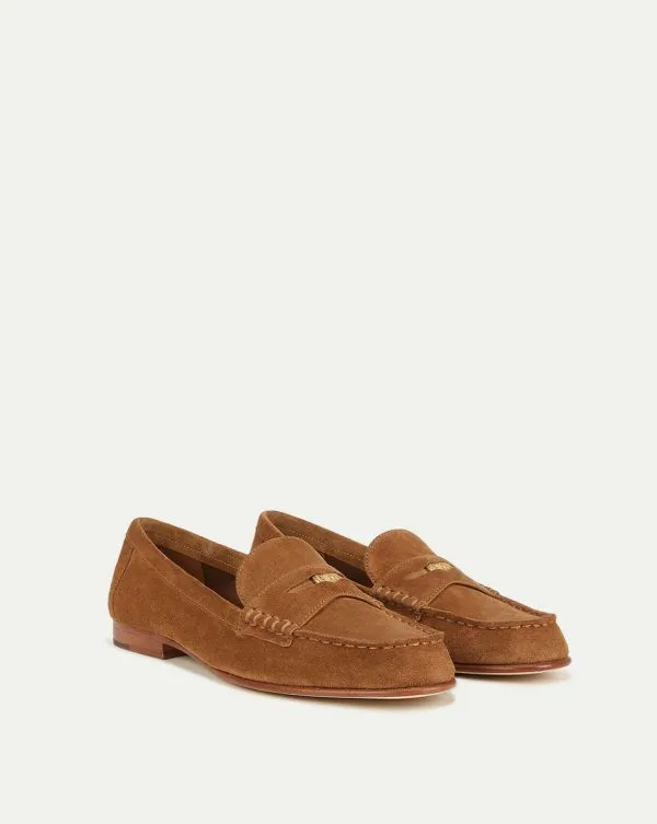 Penny Suede Loafer Hazelwood Women Veronica Beard Shoes Penny Suede Loafer Hazelwood Women Veronica Beard Shoes