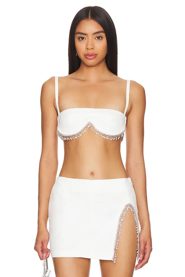 Peyton Bra Top White Women Lovers and Friends Tops