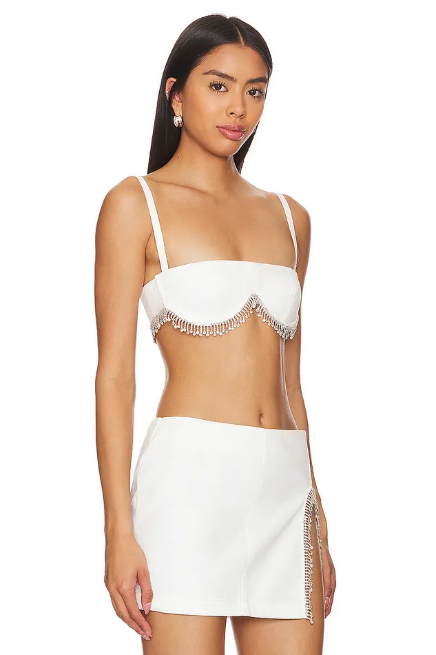 Peyton Bra Top White Women Lovers and Friends Tops Peyton Bra Top White Women Lovers and Friends Tops