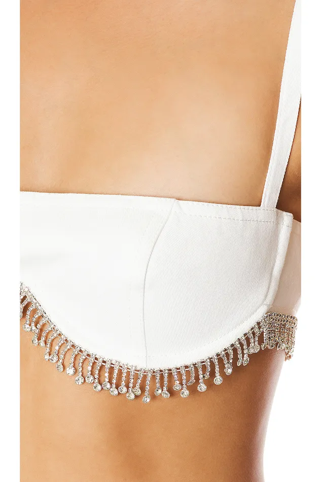 Peyton Bra Top White Women Lovers and Friends Tops Peyton Bra Top White Women Lovers and Friends Tops