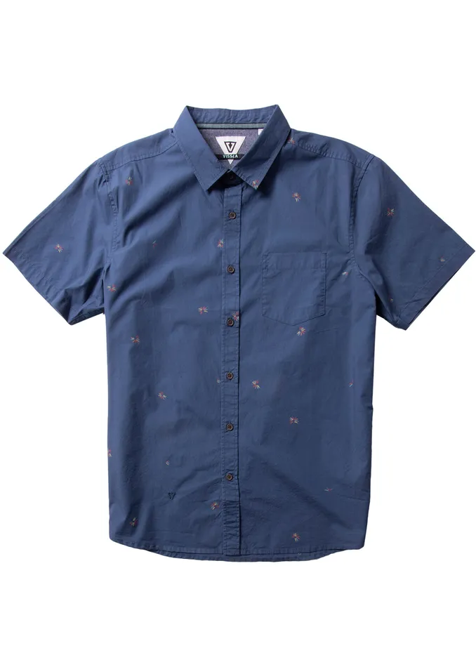 Plasma Eco Ss Shirt Dark Denim Shirts and Flannels Vissla Men