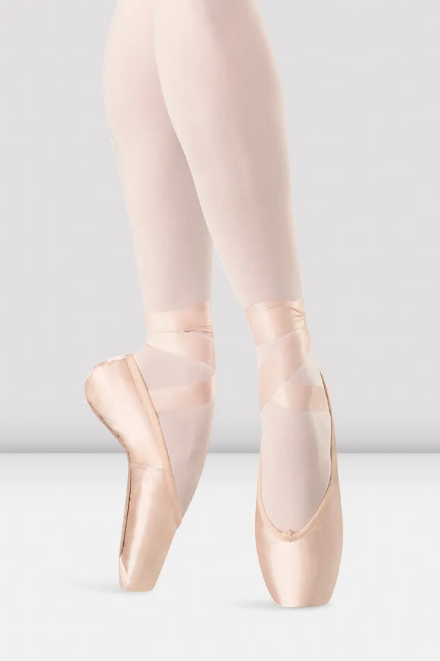 Pointe Hannah Long Length Pointe Shoes Pink Satin 8211 Bloch Adult