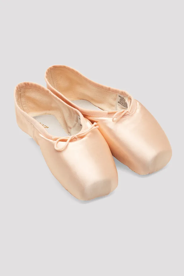 Pointe Hannah Long Length Pointe Shoes Pink Satin 8211 Bloch Adult