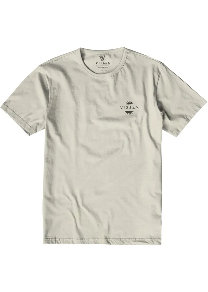 Premium Tees Above And Below Organic Tee Bone Vissla Men Premium Tees Above And Below Organic Tee Bone Vissla Men