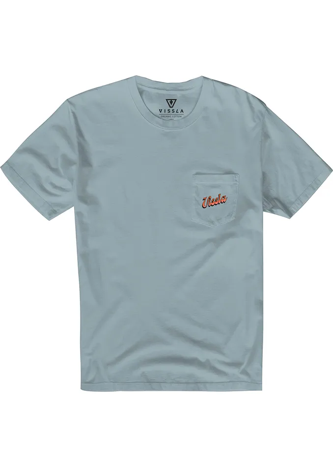 Premium Tees Men Sunset Shadow Premium Pkt Tee Chambray Vissla