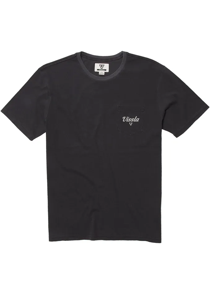 Premium Tees Vissla Men Dynasty Ss Pkt Tee Phantom Premium Tees Vissla Men Dynasty Ss Pkt Tee Phantom