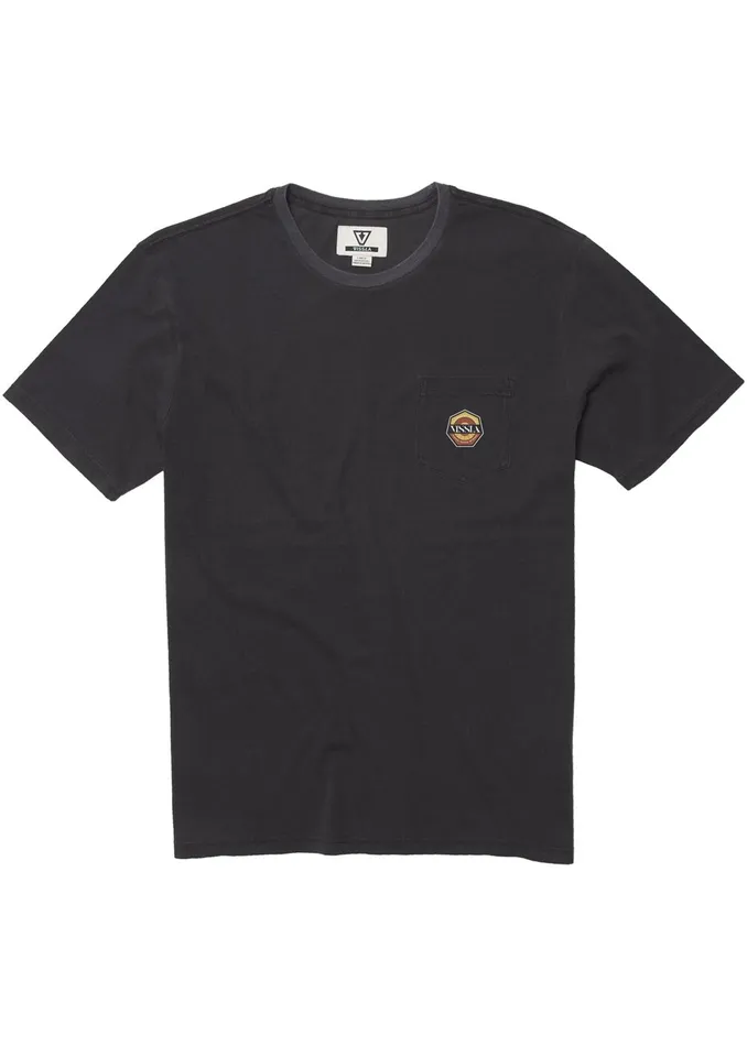 Premium Tees Vissla Men Riptide Ss Pkt Tee Phantom Premium Tees Vissla Men Riptide Ss Pkt Tee Phantom