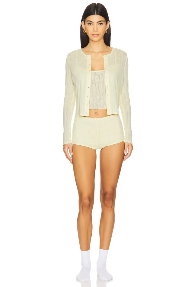 Presley Short Butter Yellow Women Lovers and Friends Lingerie and Sleepwear Presley Short Butter Yellow Women Lovers and Friends Lingerie and Sleepwear