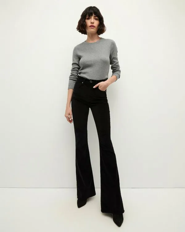 Pruitt LongSleeve Tee Medium Heather Grey Women Veronica Beard Tops