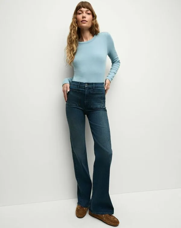 Pruitt LongSleeve Tee Sea Glass Women Veronica Beard Tops Pruitt LongSleeve Tee Sea Glass Women Veronica Beard Tops