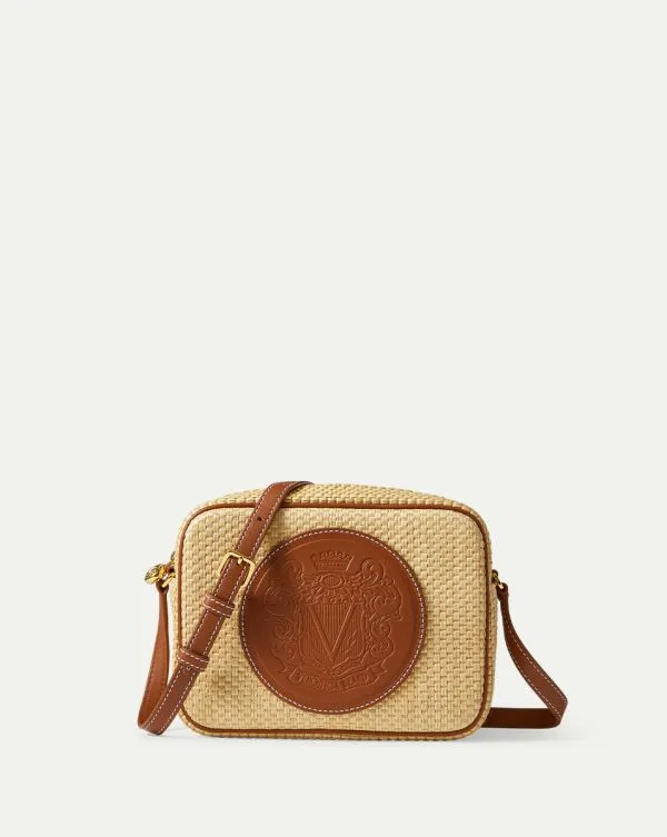 Raffia Click Crossbody Beigeandhazelwood Women Veronica Beard Handbags