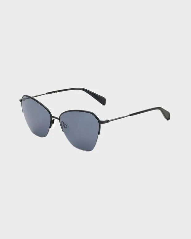 rag and bone Avery Matte Black Women Sunglasses