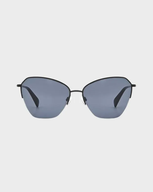 rag and bone Avery Matte Black Women Sunglasses