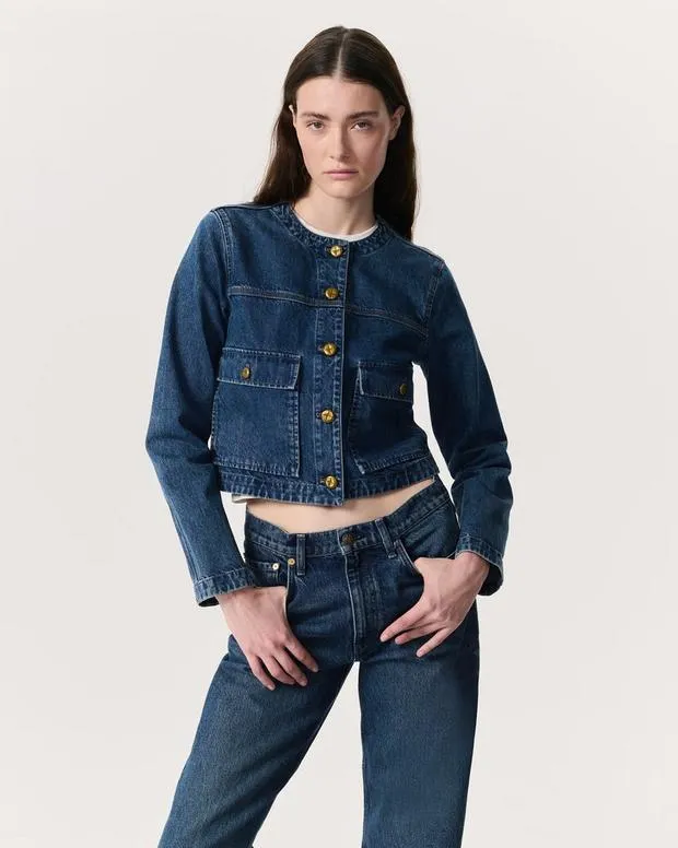 rag and bone Drew Denim Jacket Adeline Women Blazers and Vests