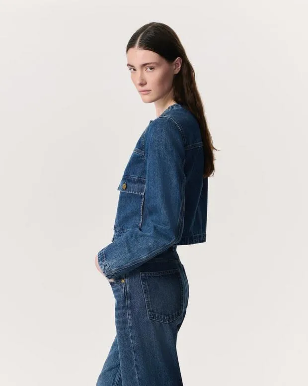rag and bone Drew Denim Jacket Adeline Women Blazers and Vests