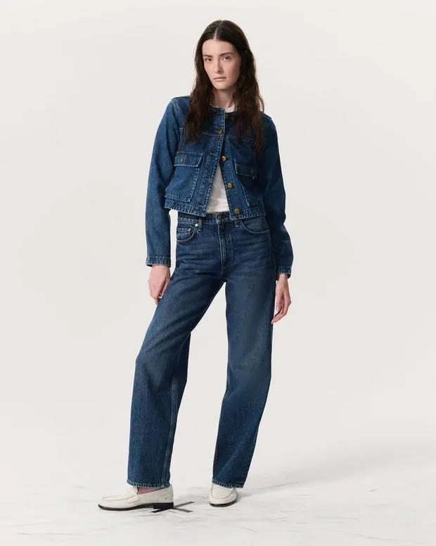 rag and bone Drew Denim Jacket Adeline Women Blazers and Vests