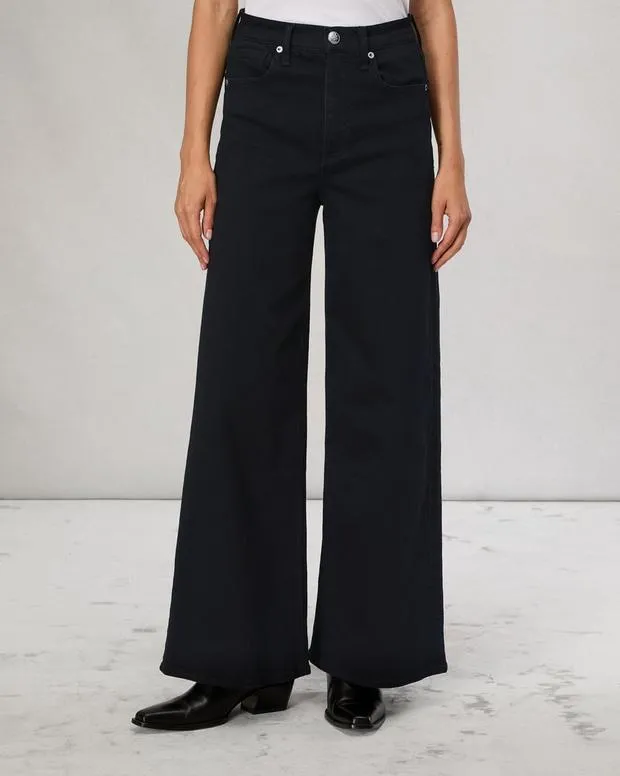 rag and bone FlexiWideLeg and BarrelJeans Women Flexi Sofie Ankle WideLeg Jean Black