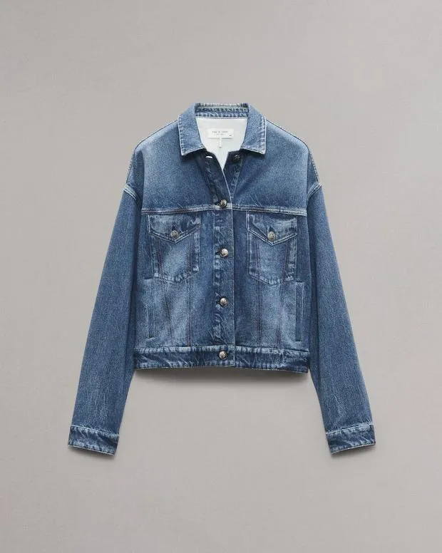 rag and bone Miramar Fleece Trucker Jacket Grove Women MiramarJackets and Coats