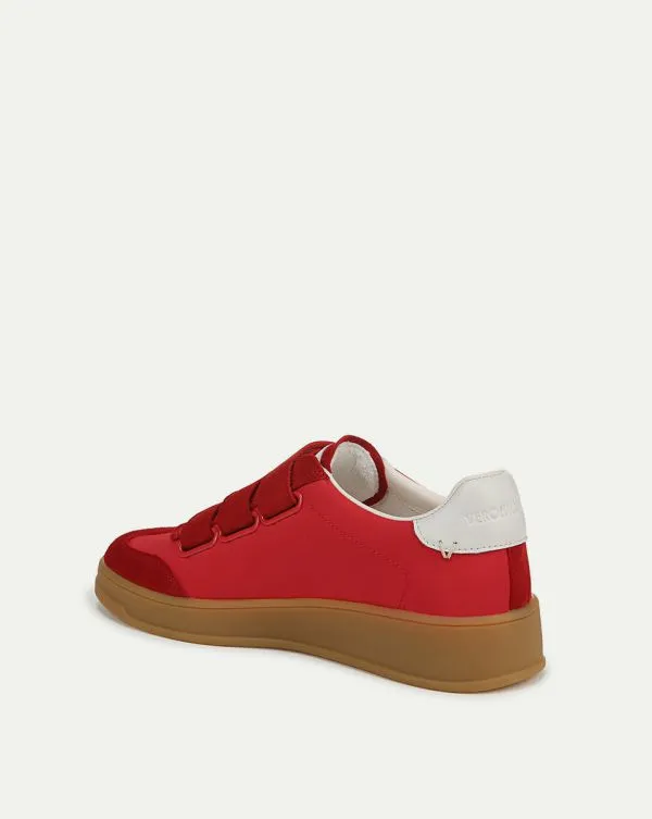 Reagan Velcro Sneaker Red Women Veronica Beard Shoes