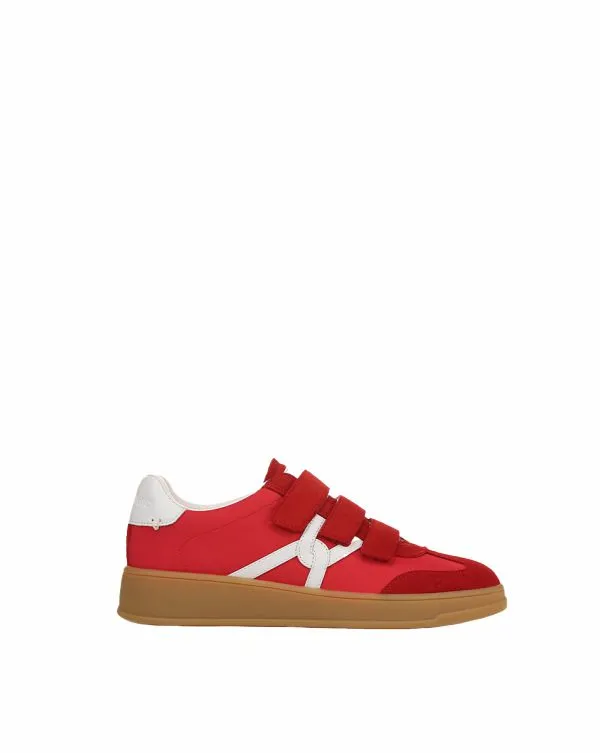 Reagan Velcro Sneaker Red Women Veronica Beard Shoes