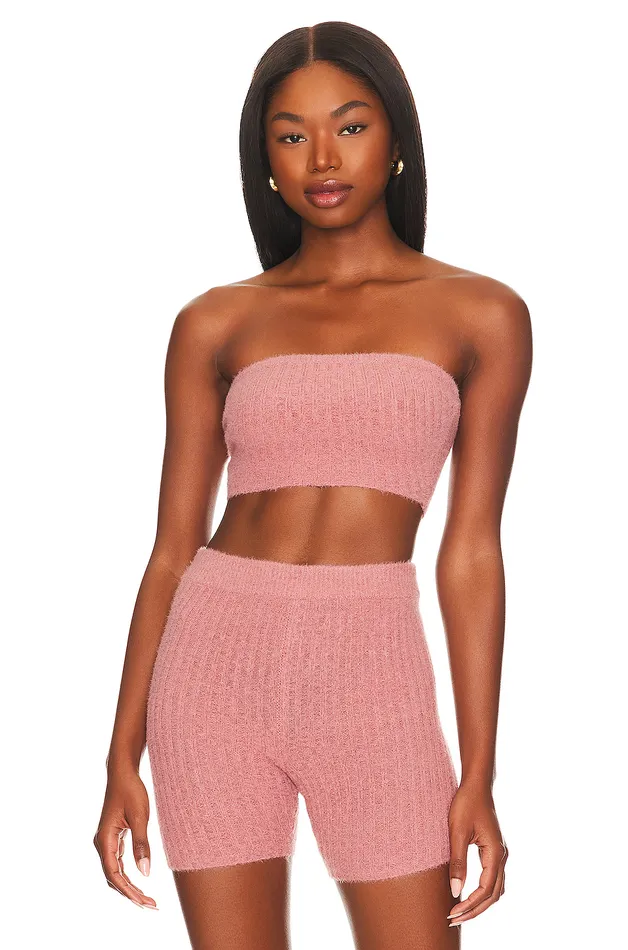 Reign Cropped Tube Top Mauve Women Lovers and Friends Tops