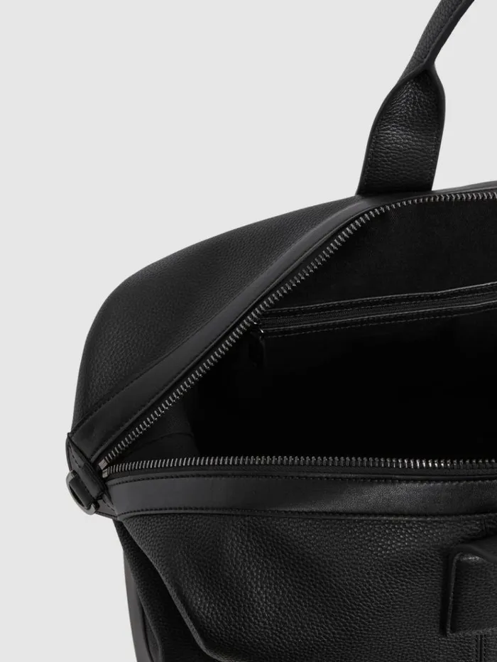 REISS Bags Men Leather Holdall Black