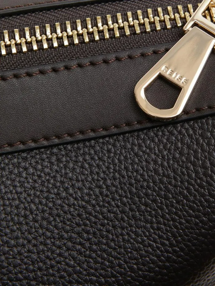 REISS Bags Men Leather Holdall Chocolate