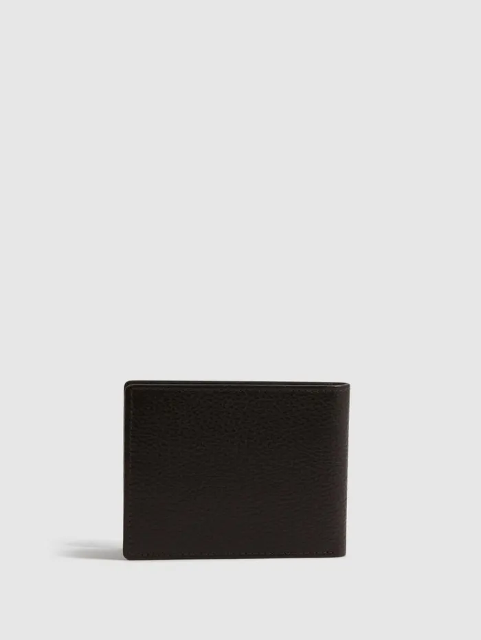 REISS Bags Men Leather Wallet Chocolate