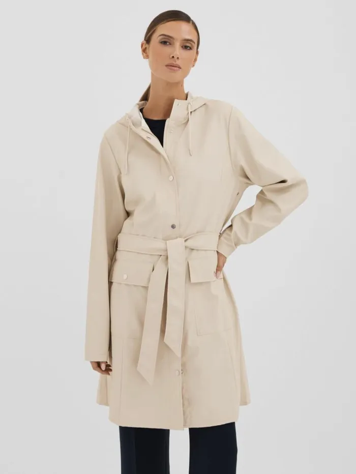 REISS Blazers and Jackets Women Rains Belted Raincoat Dune Cream