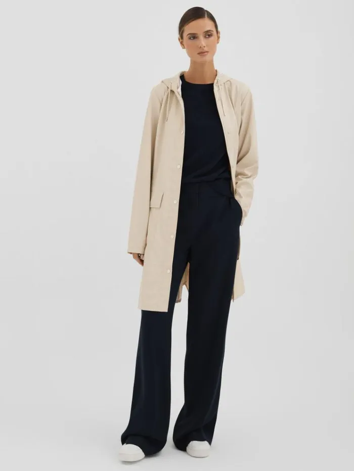REISS Blazers and Jackets Women Rains Belted Raincoat Dune Cream