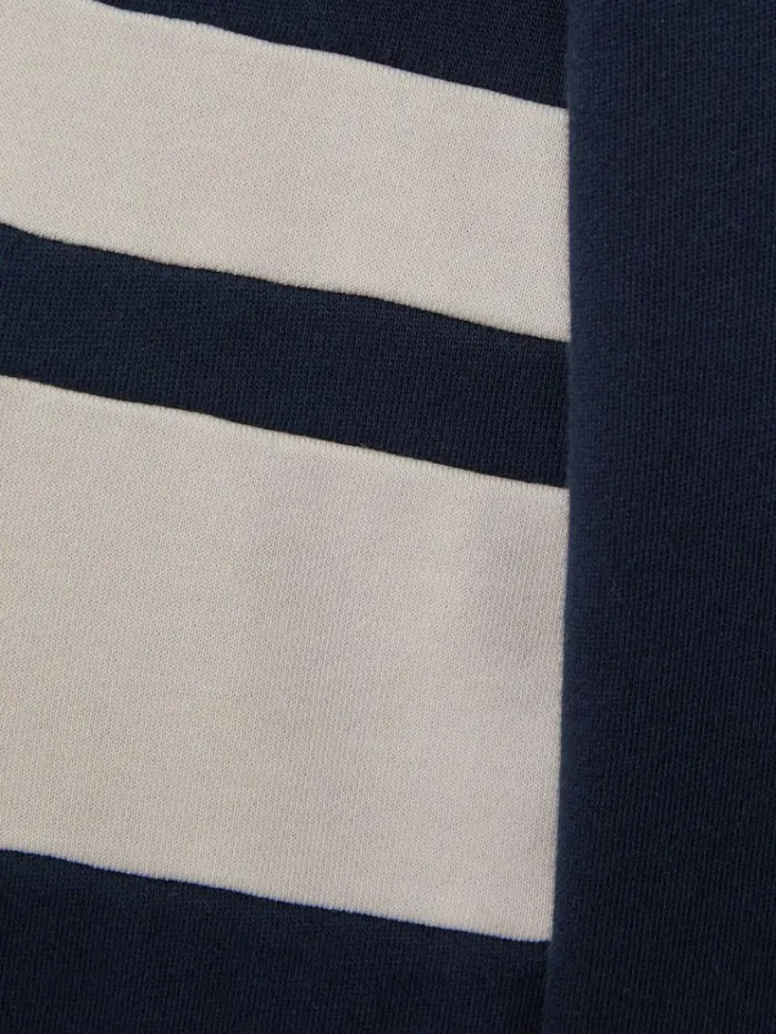 REISS CoOrds Children Cotton Blend Colourblock Hoodie And Joggers Set Navy