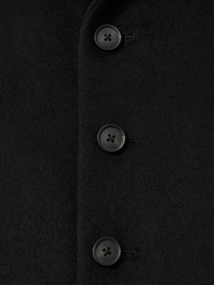 REISS Coats and Jackets Children Single Breasted Overcoat Black