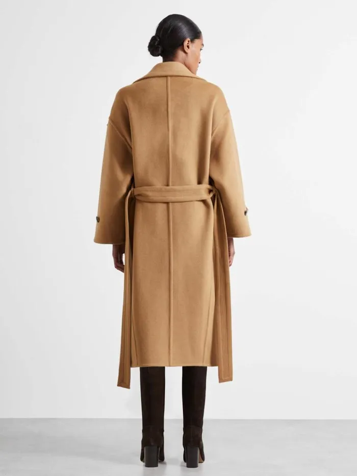 REISS Coats and Jackets Women Atelier Blindseam Wool And Cashmere Coat Camel