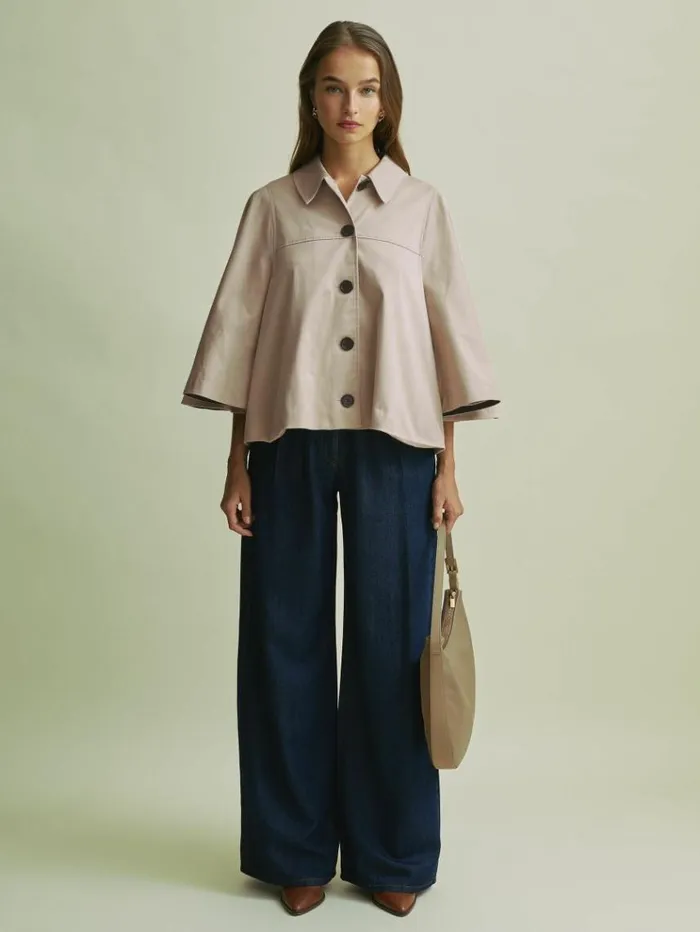 REISS Coats and Jackets Women Florere Swing Coat Beige