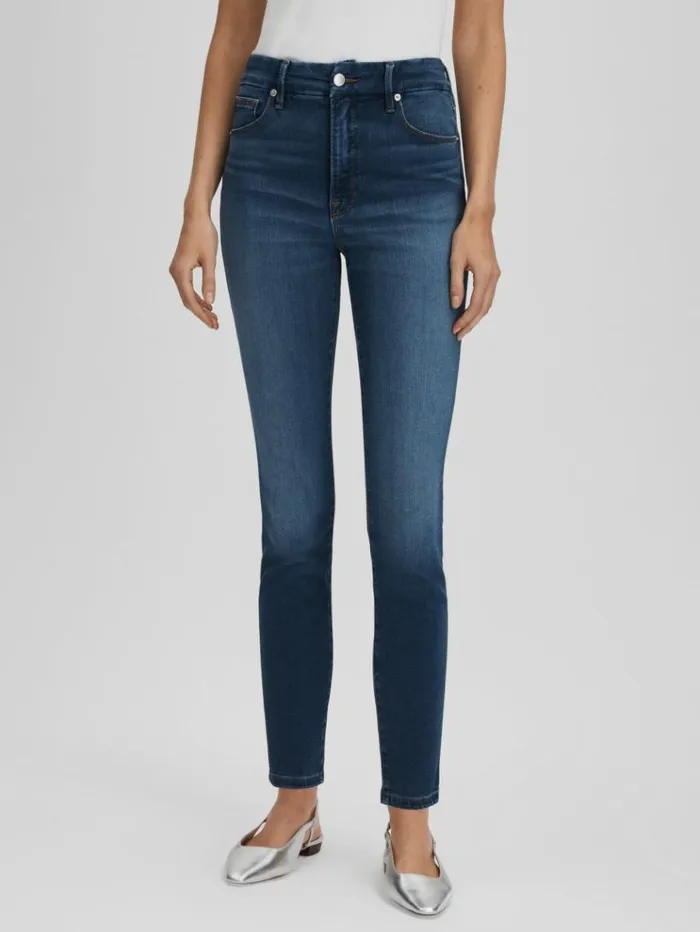 REISS Denim Women Good American Ultra High Skinny Jeans Blue