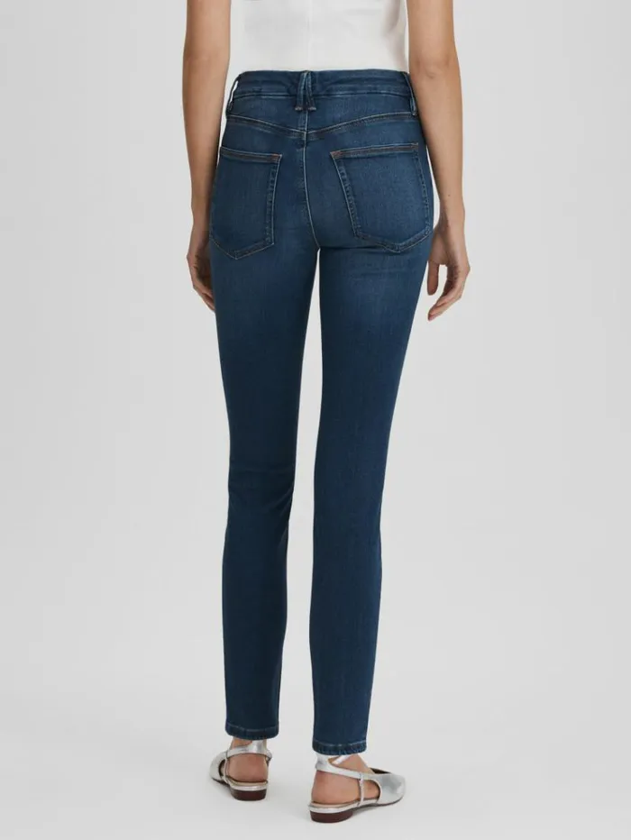 REISS Denim Women Good American Ultra High Skinny Jeans Blue