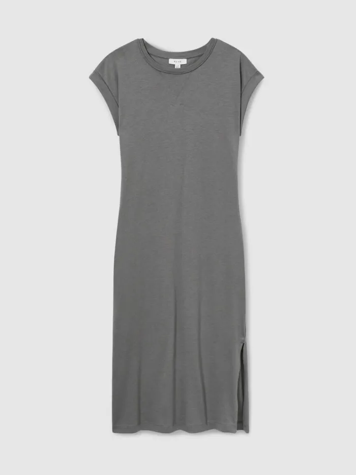 REISS Dresses Children CottonJersey CapSleeve Dress Grey