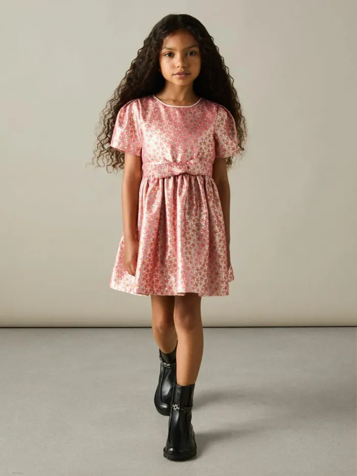 REISS Dresses Children Floral FilCoup Dress Pink