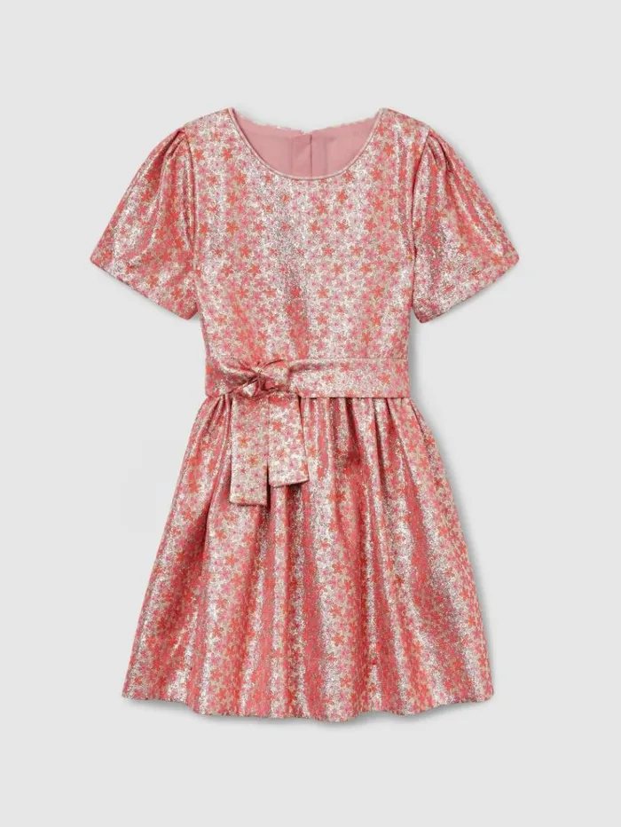 REISS Dresses Children Floral FilCoup Dress Pink