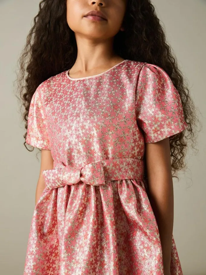 REISS Dresses Children Floral FilCoup Dress Pink