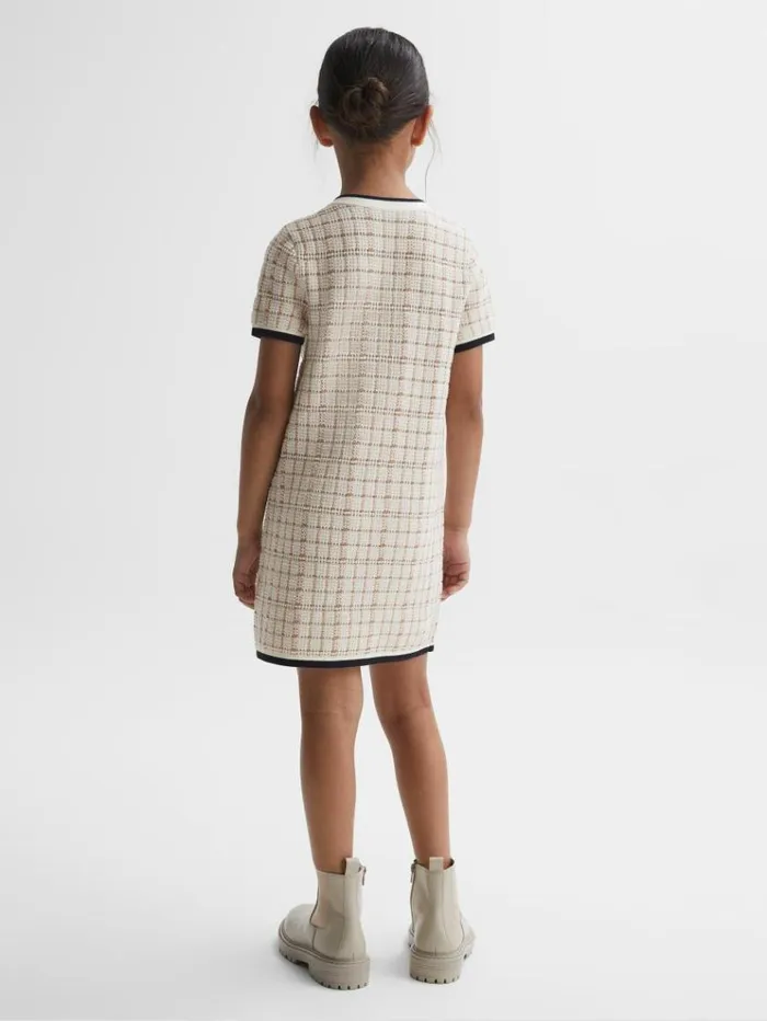 REISS Dresses Children Twill Short Sleeve Dress Pink