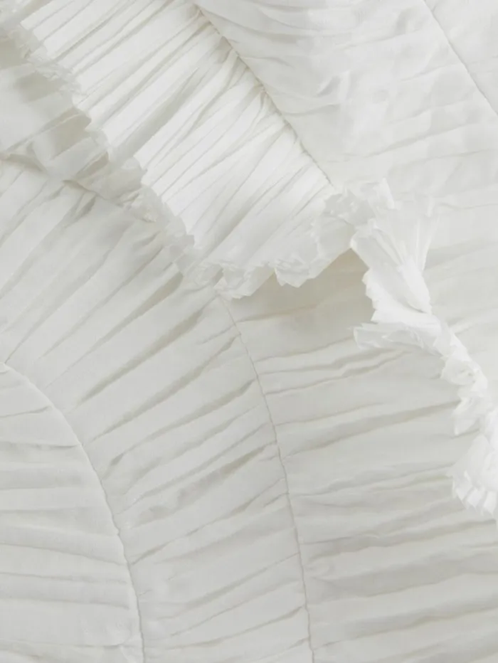 REISS Dresses Women Acler OneShoulder Ruffle Mini Dress Ivory
