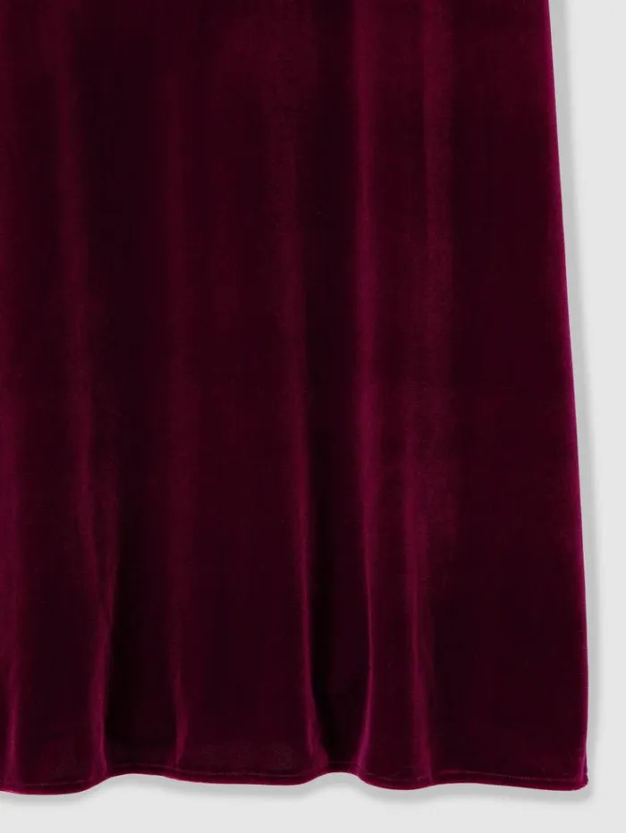 REISS Dresses Women Code OpenBack Velvet Maxi Dress Burgundy