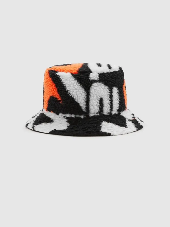 REISS Hats Gloves and Scarves Men McLaren F1 Fleece Bucket Hat Blackpapaya