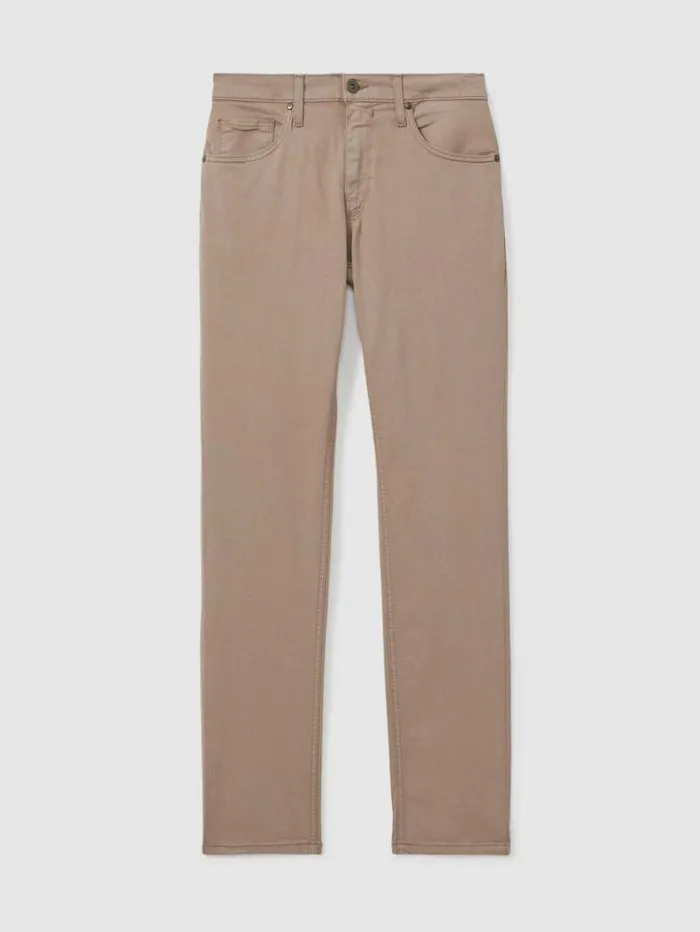 REISS Jeans Men Paige Straight Leg Jeans Cocoa